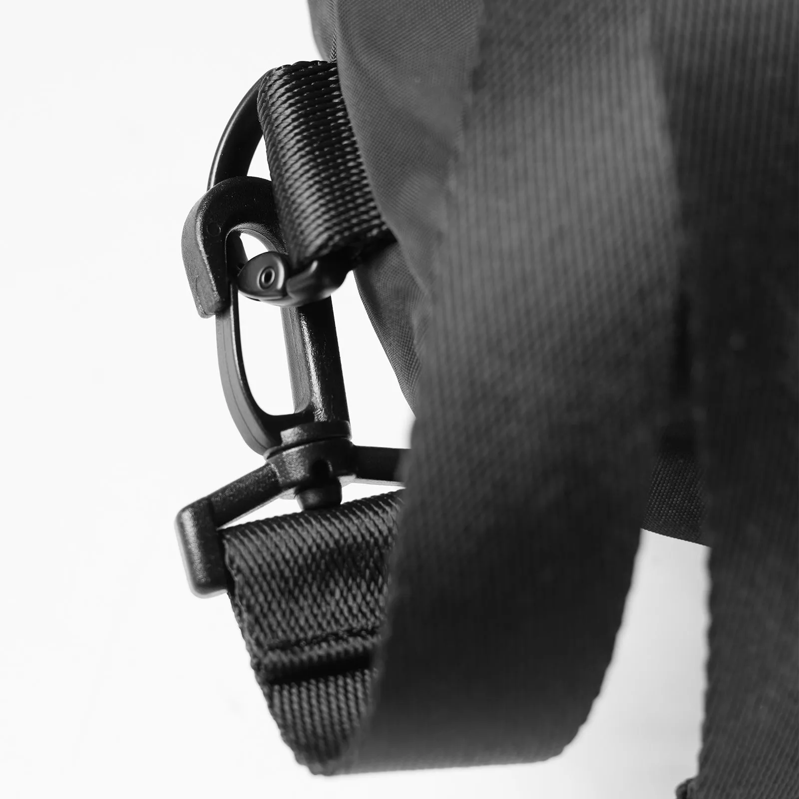 0505. Waterproof Rec Drawstring Backpack - Black/Black