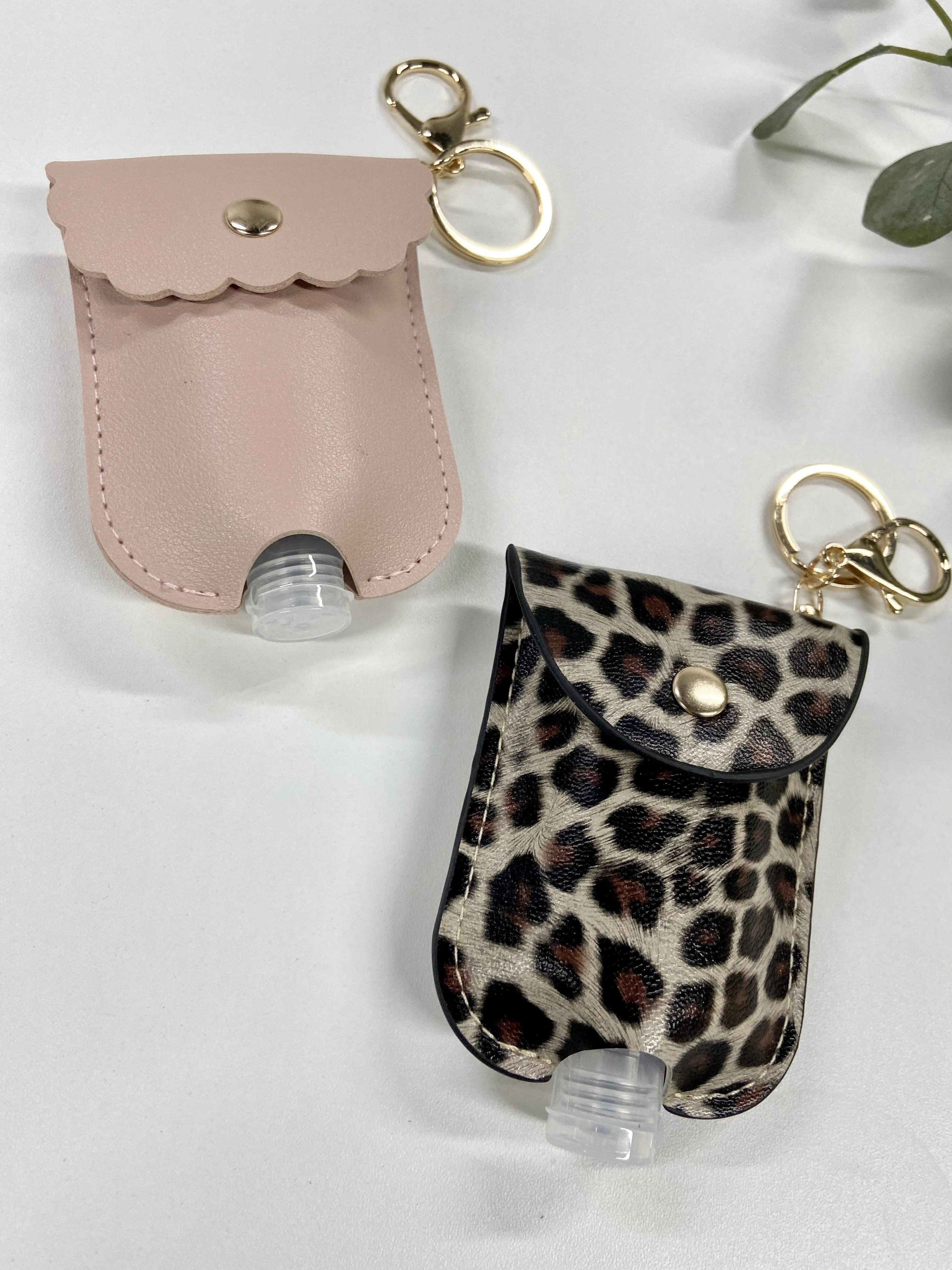 Animal Print Hand Sanitiser Case Keyring