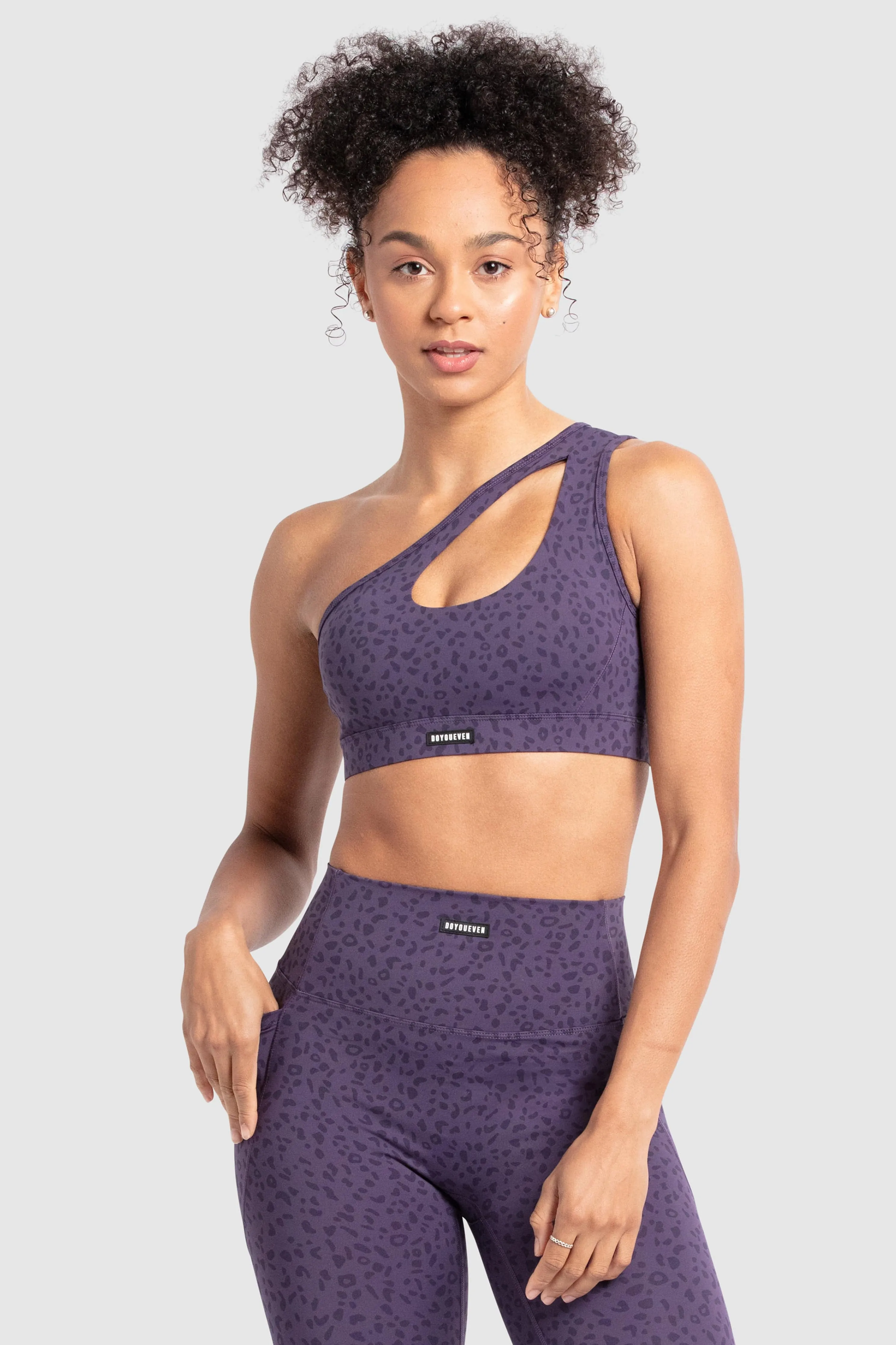 Desire Crop - Purple Leopard