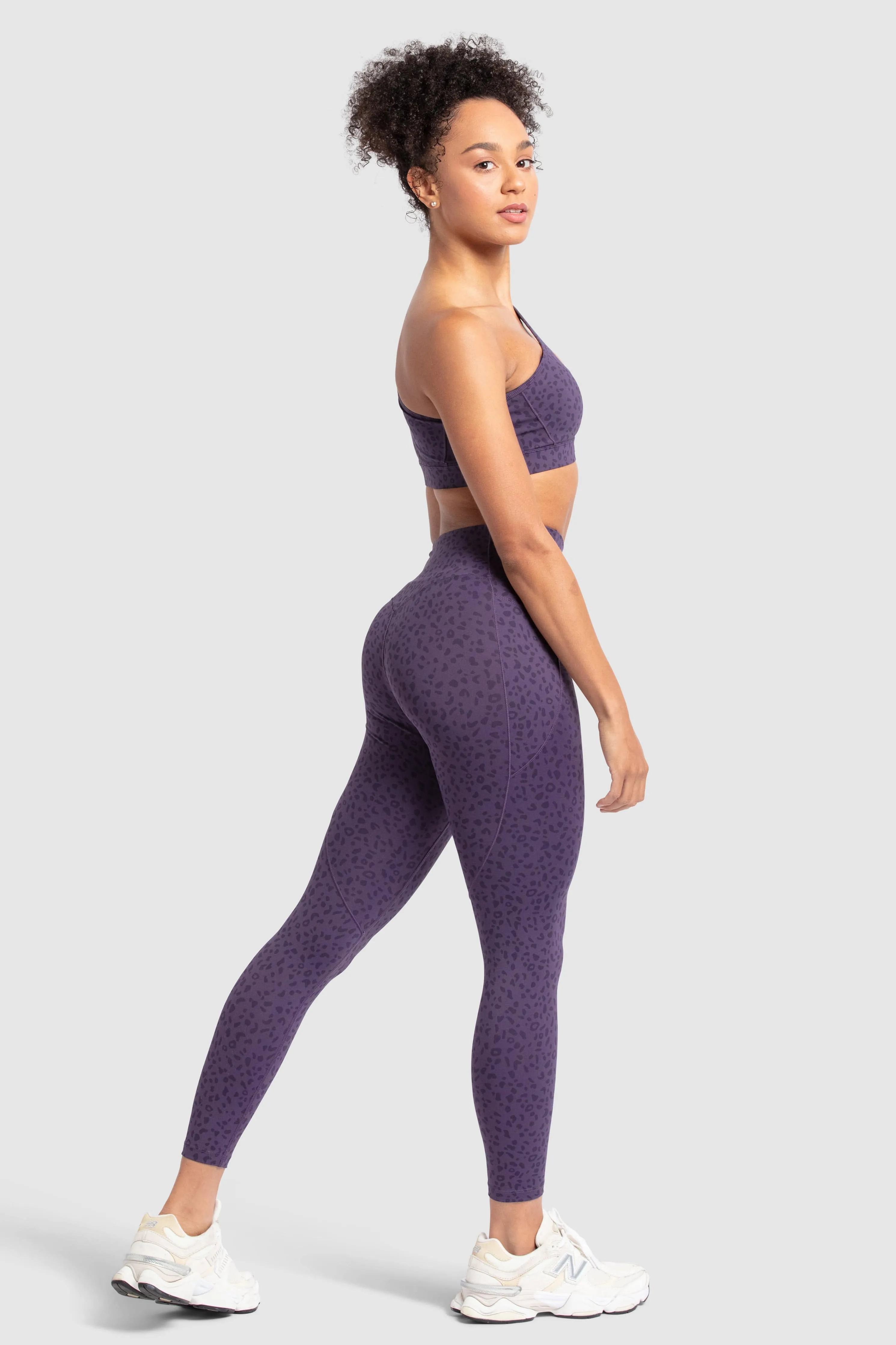 Desire Crop - Purple Leopard