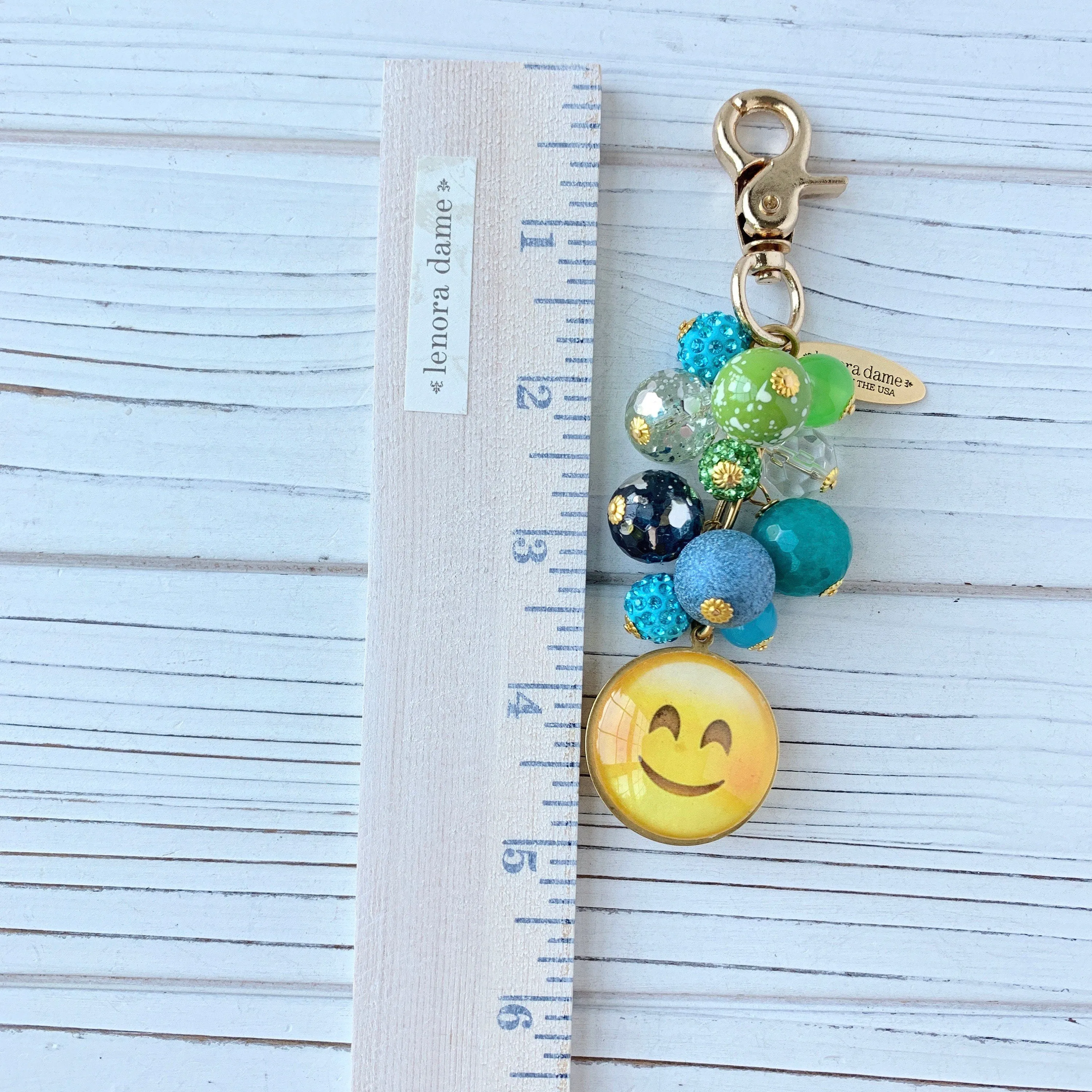 Feeling Good Emoji Keychain