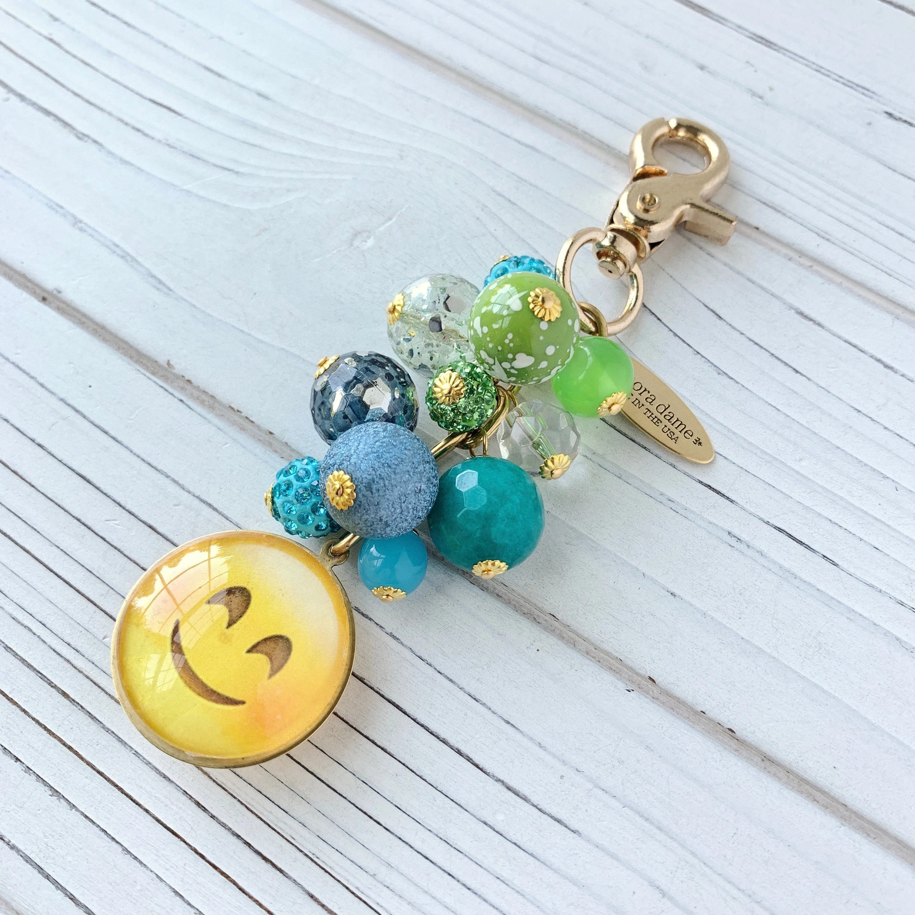 Feeling Good Emoji Keychain