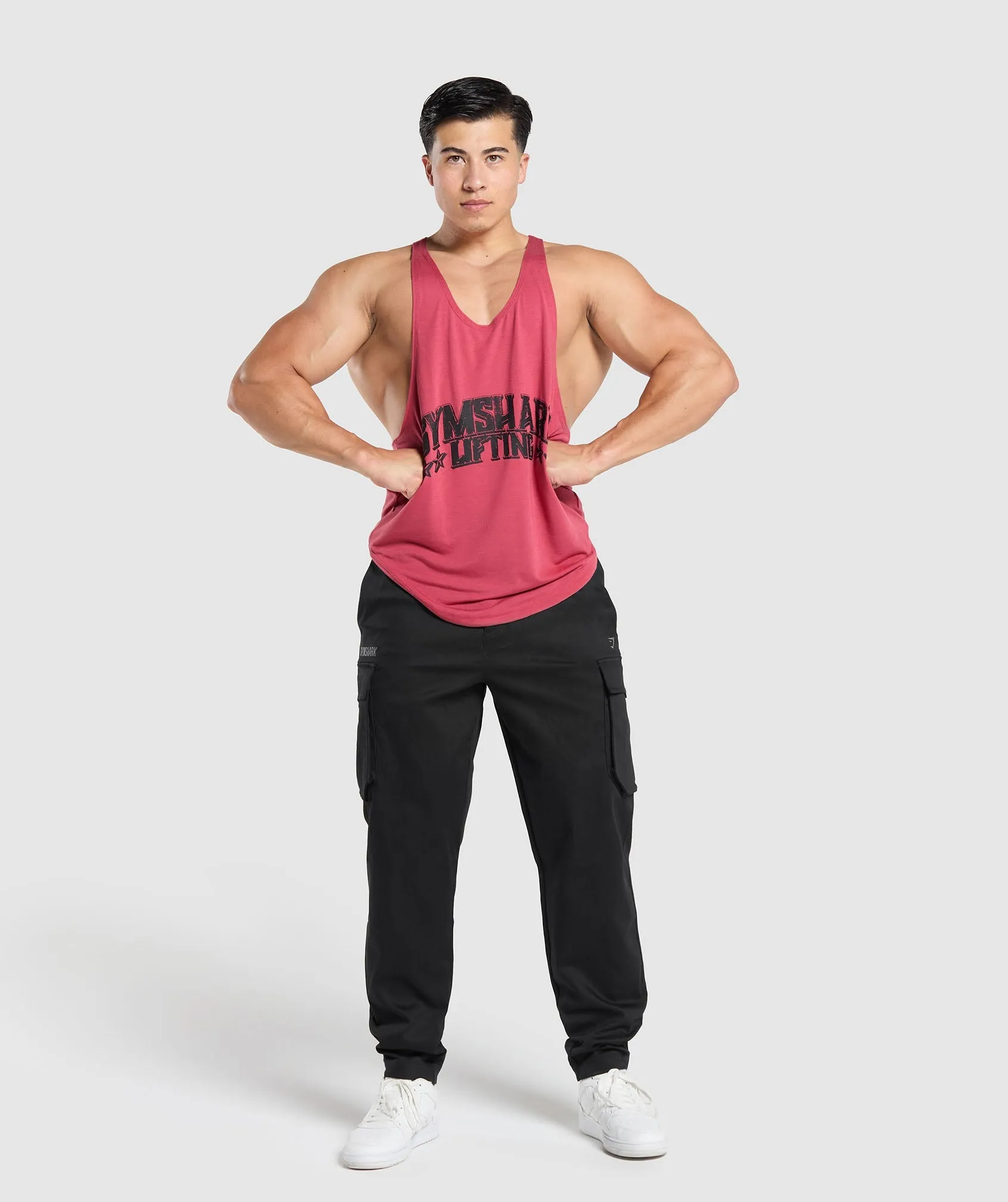 Gymshark Lifting Stars Stringer - Vintage Pink