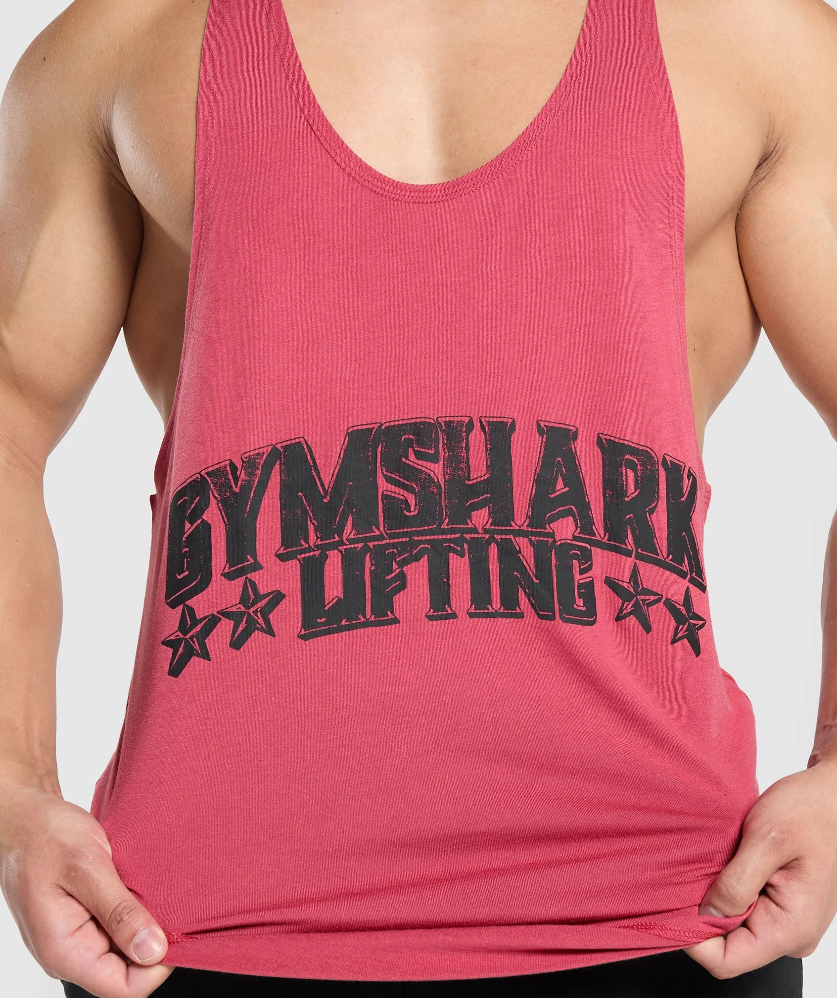Gymshark Lifting Stars Stringer - Vintage Pink