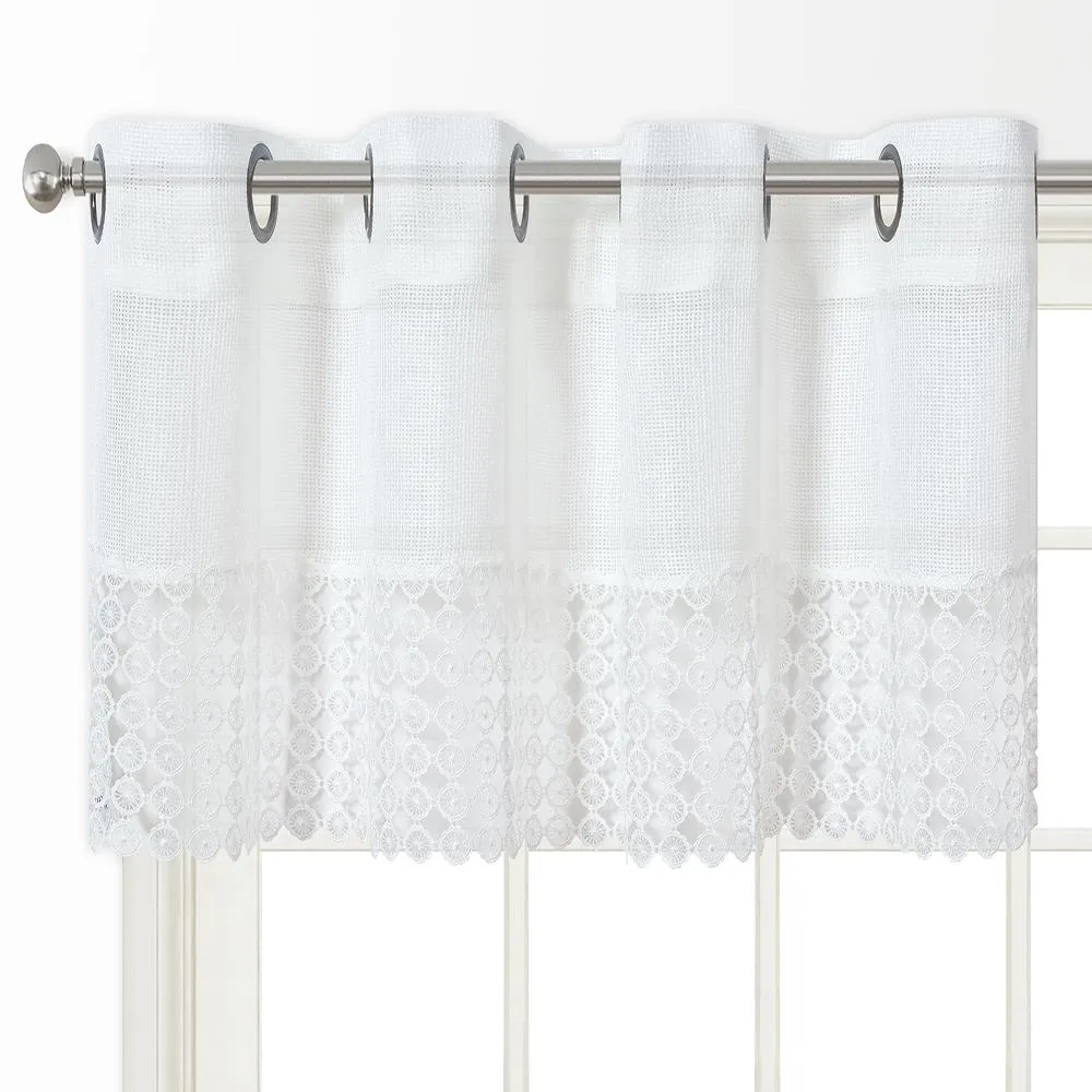 Hayden Grommet Top Panel and Valance with Macrame Bands