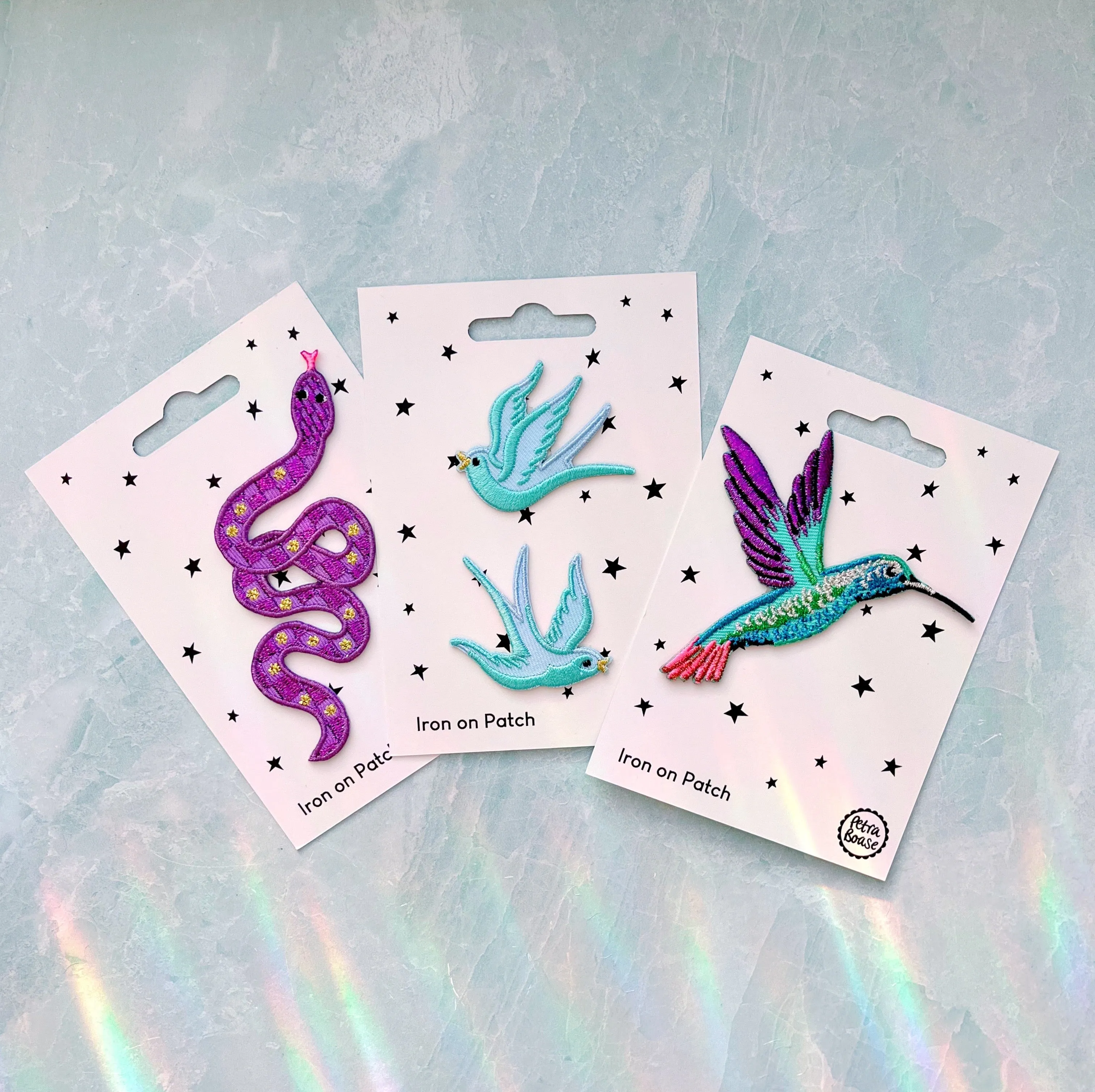 Iron on Patch - Hummingbird