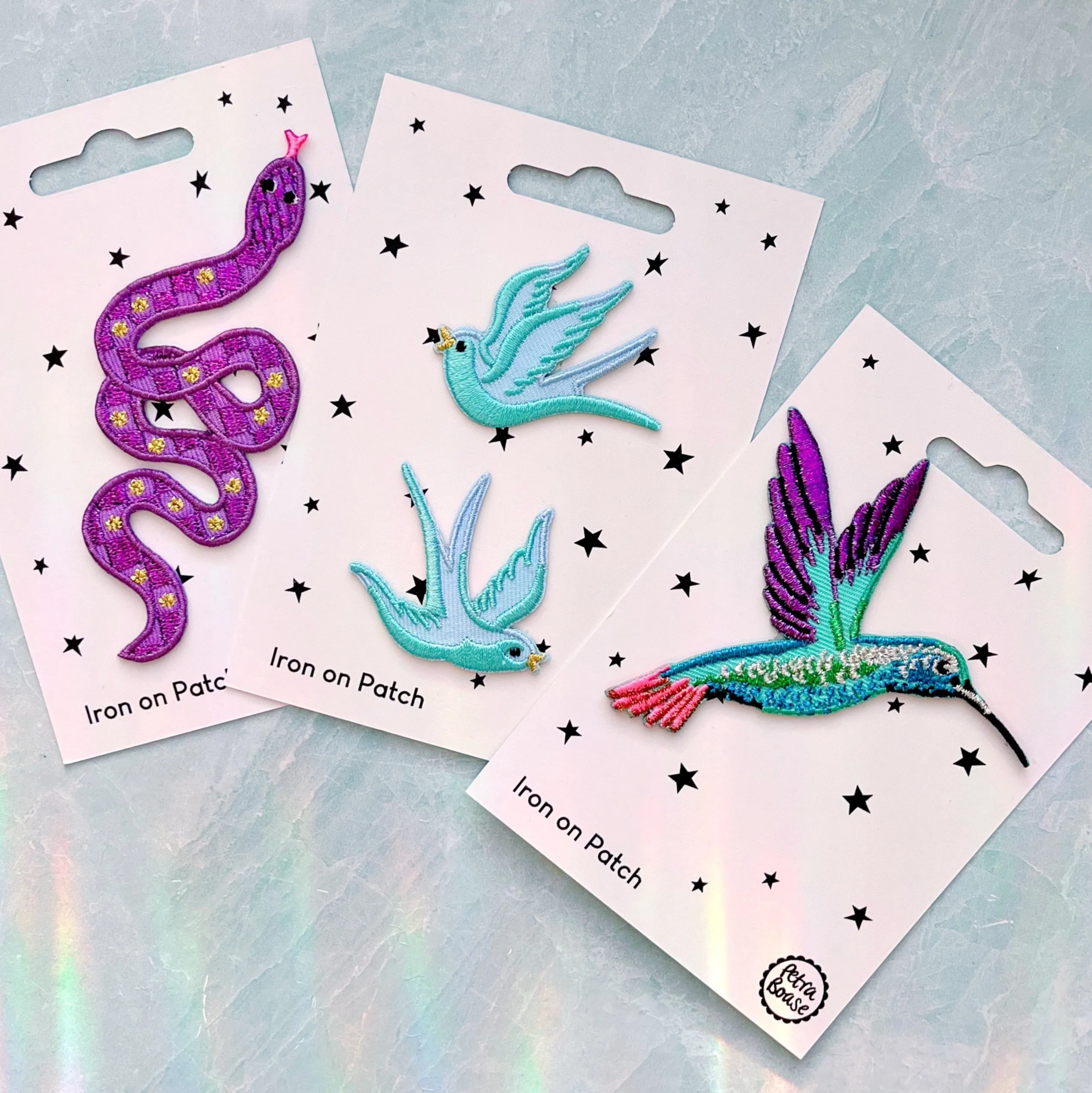 Iron on Patch - Hummingbird