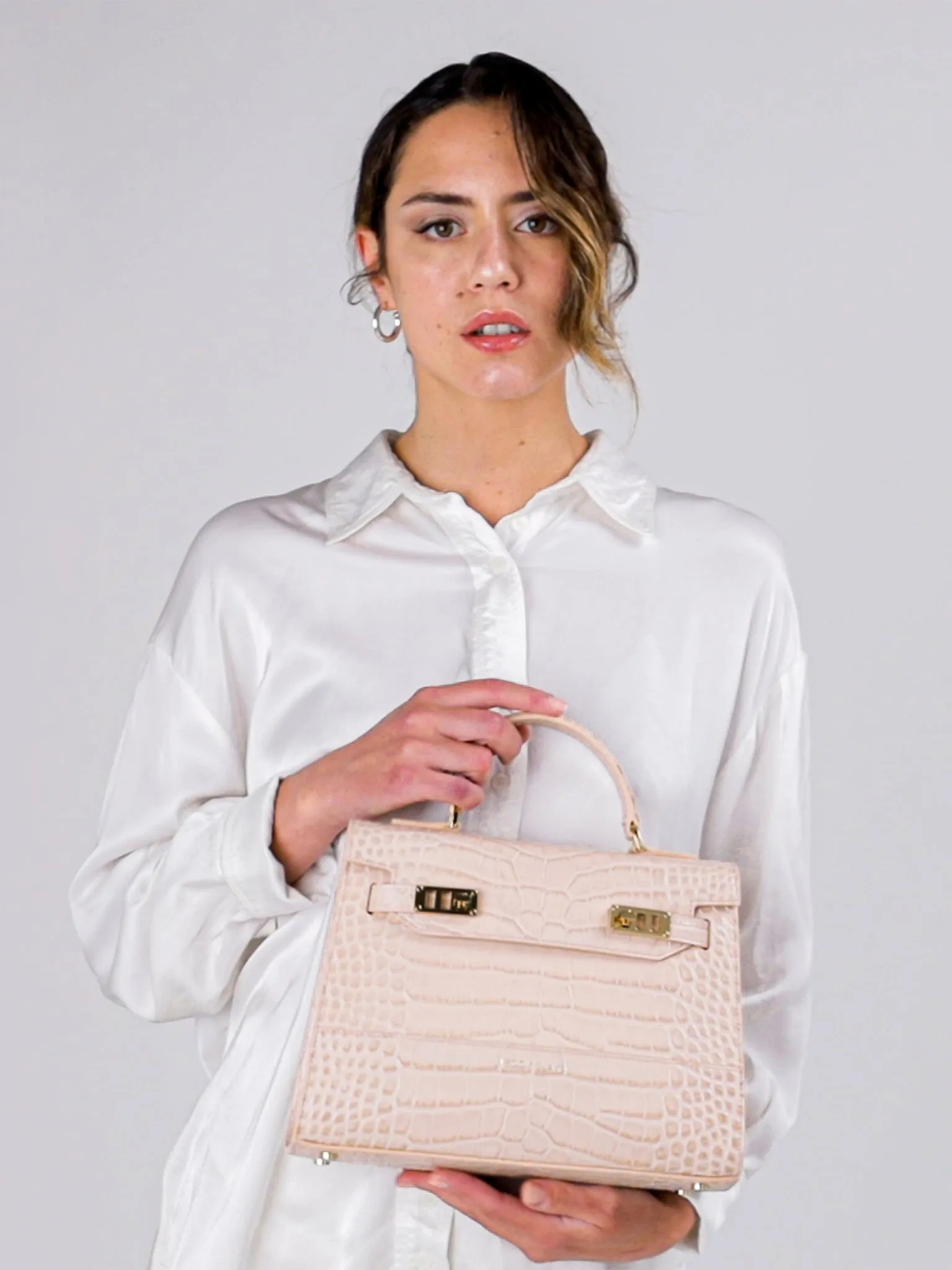 Kim Croco 11" - Nude Pink