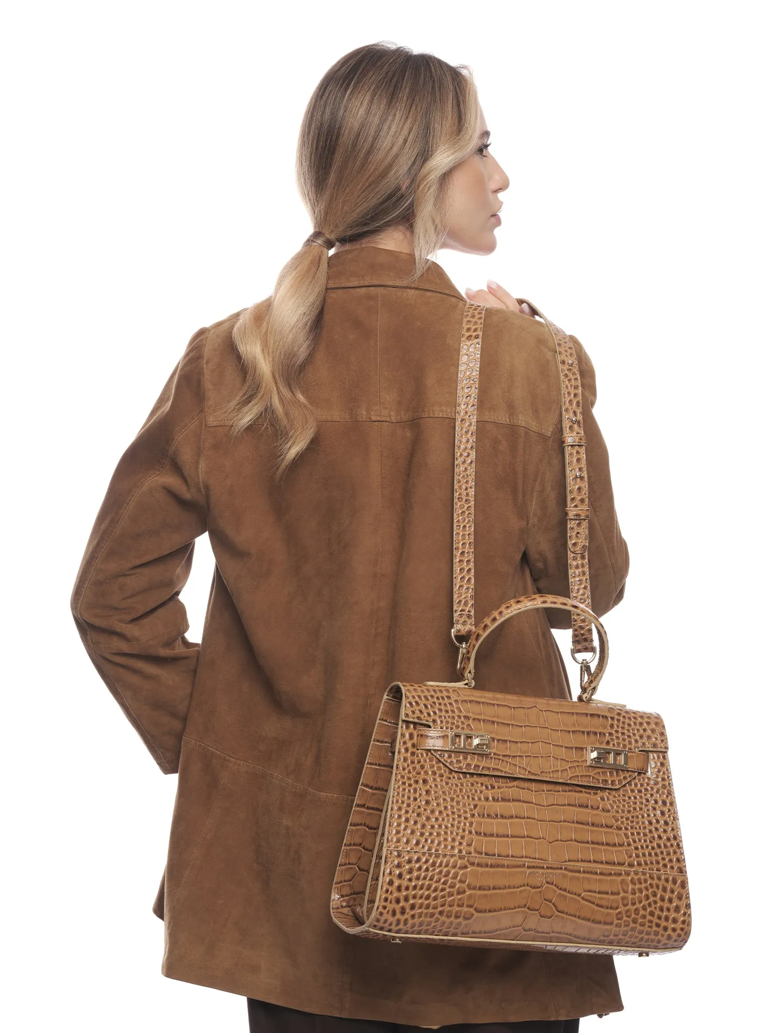 Kim Croco 14" - Light Beige