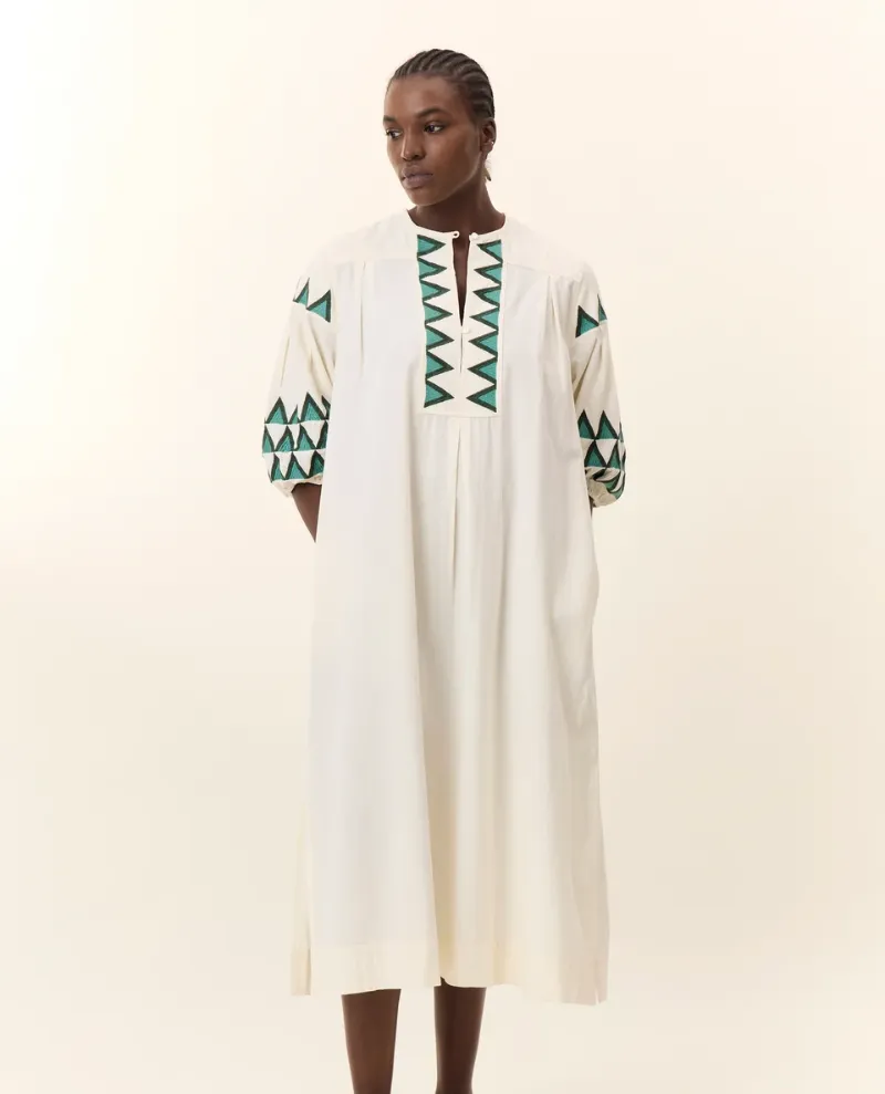 Leon & Harper Rudo Alpha Off White Dress