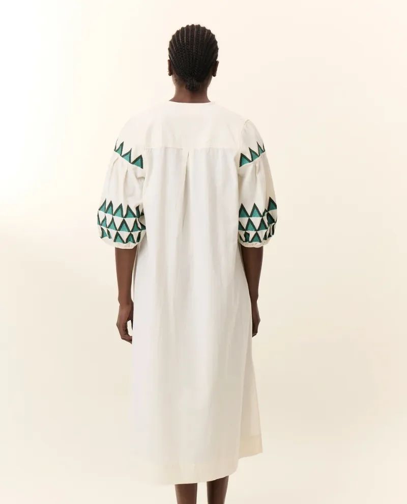 Leon & Harper Rudo Alpha Off White Dress