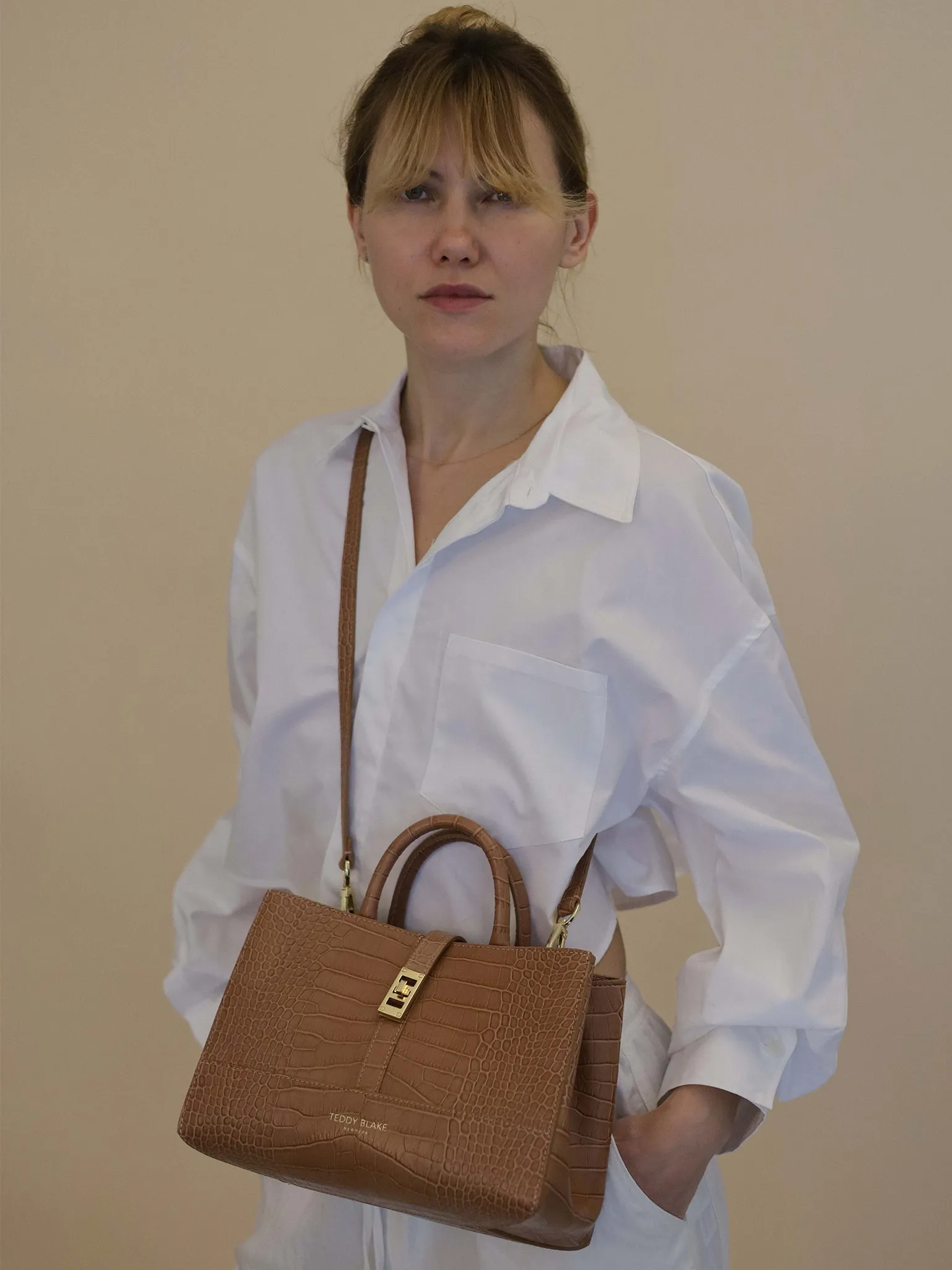 Lola Croco 10" - Dark Blush