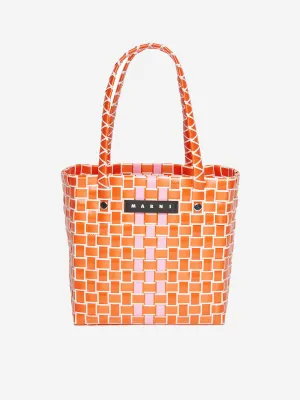 MARNI Girls Box Basket Bag in Orange (18cm)