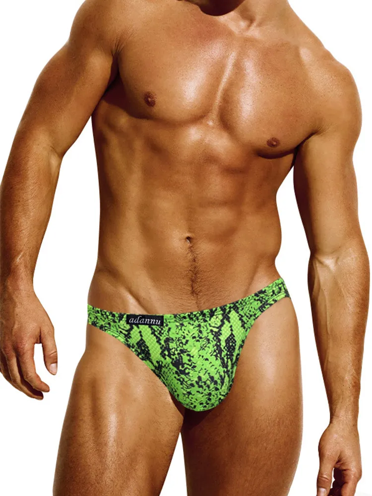 Mens Sexy Leopard Print Pouch Briefs