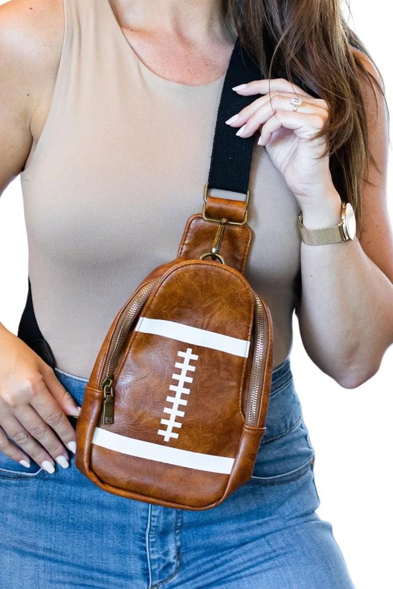 Mini Football Crossbody Backpack