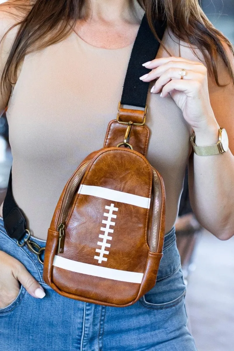 Mini Football Crossbody Backpack