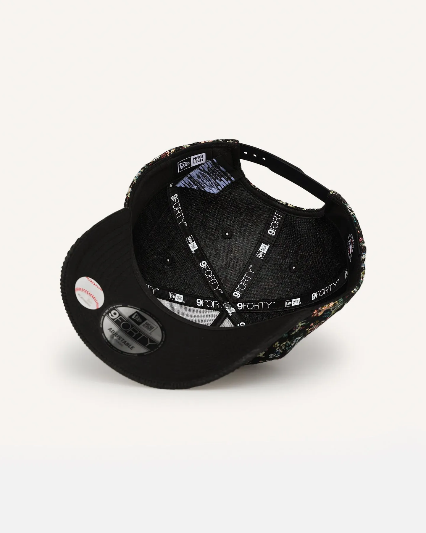 New Era Atlanta Braves 'Floral Tapestry' 9FORTY A-Frame Snapback Tapestry/Black