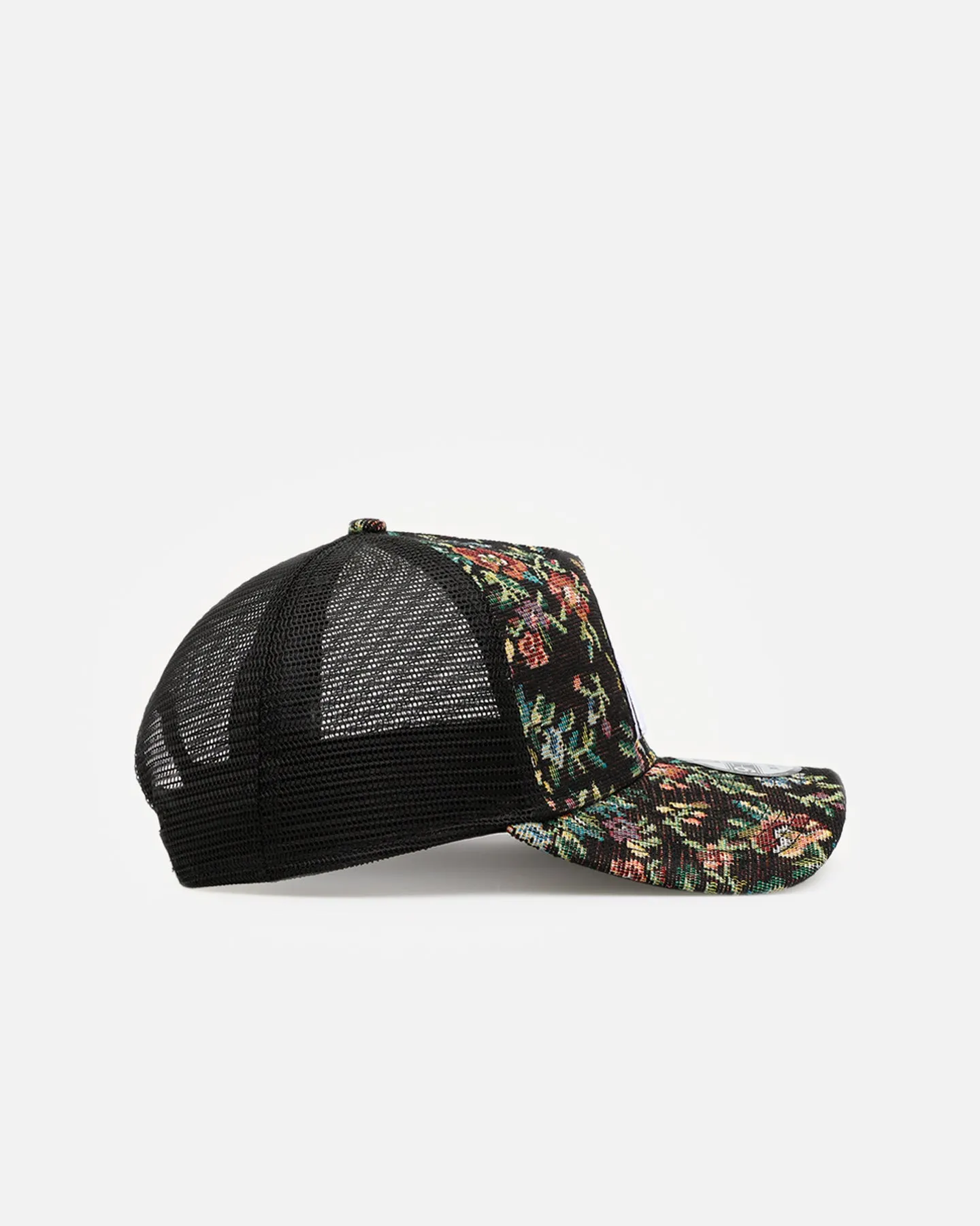 New Era Houston Astros 'Black Floral Tapestry' 9FORTY A-Frame Trucker Snapback Tapestry