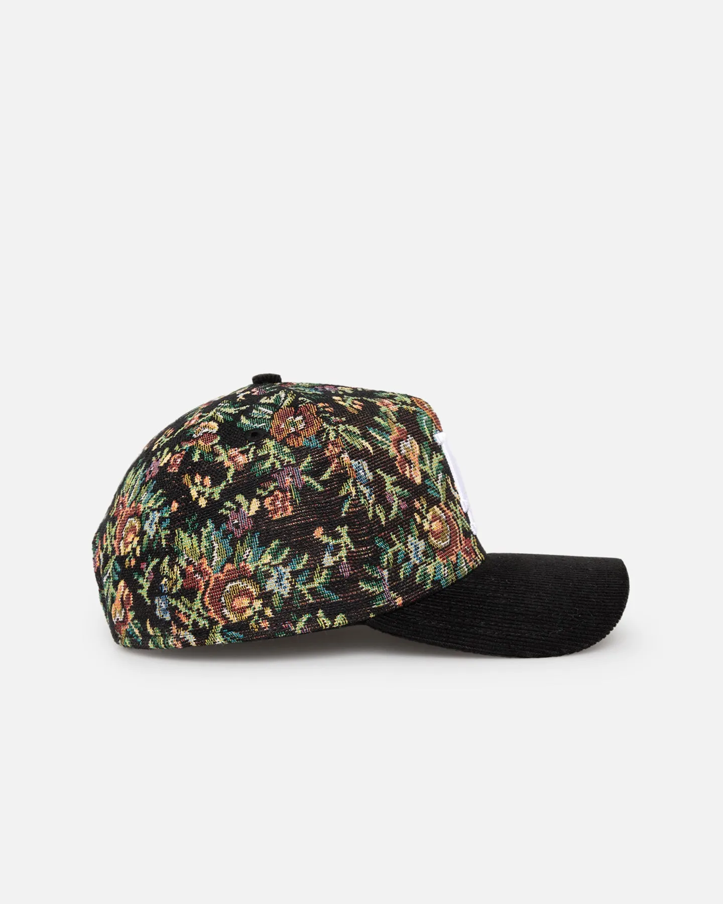 New Era Los Angeles Dodgers 'Black Corduroy Floral Tapestry' 9FORTY A-Frame Snapback Tapestry/Black