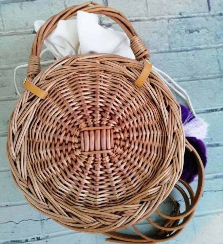 New Ladies Flower Basket Princess Bag