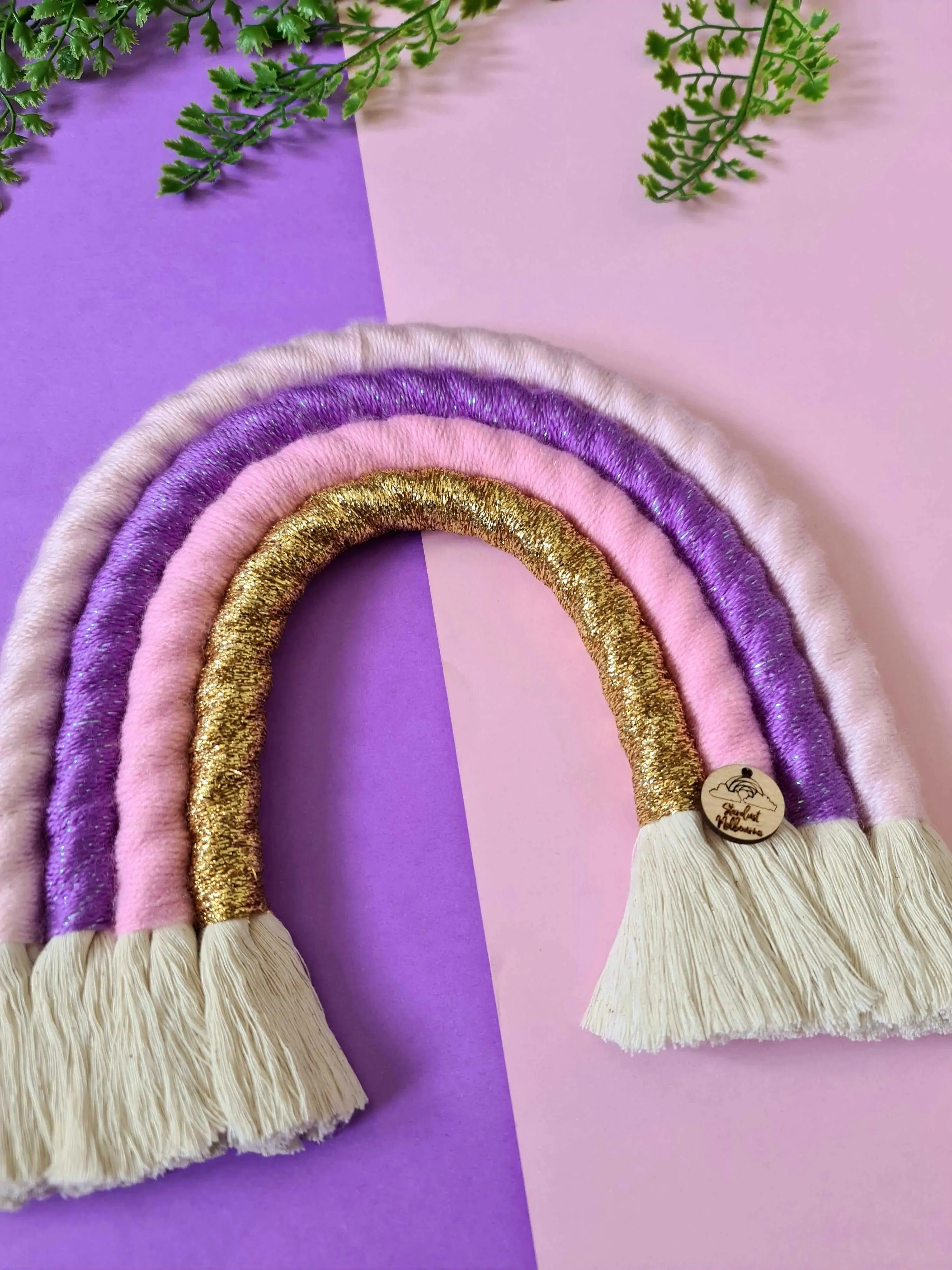 Pink Cloud Macrame Rainbow - Large |Handmade Rainbow |100% cotton