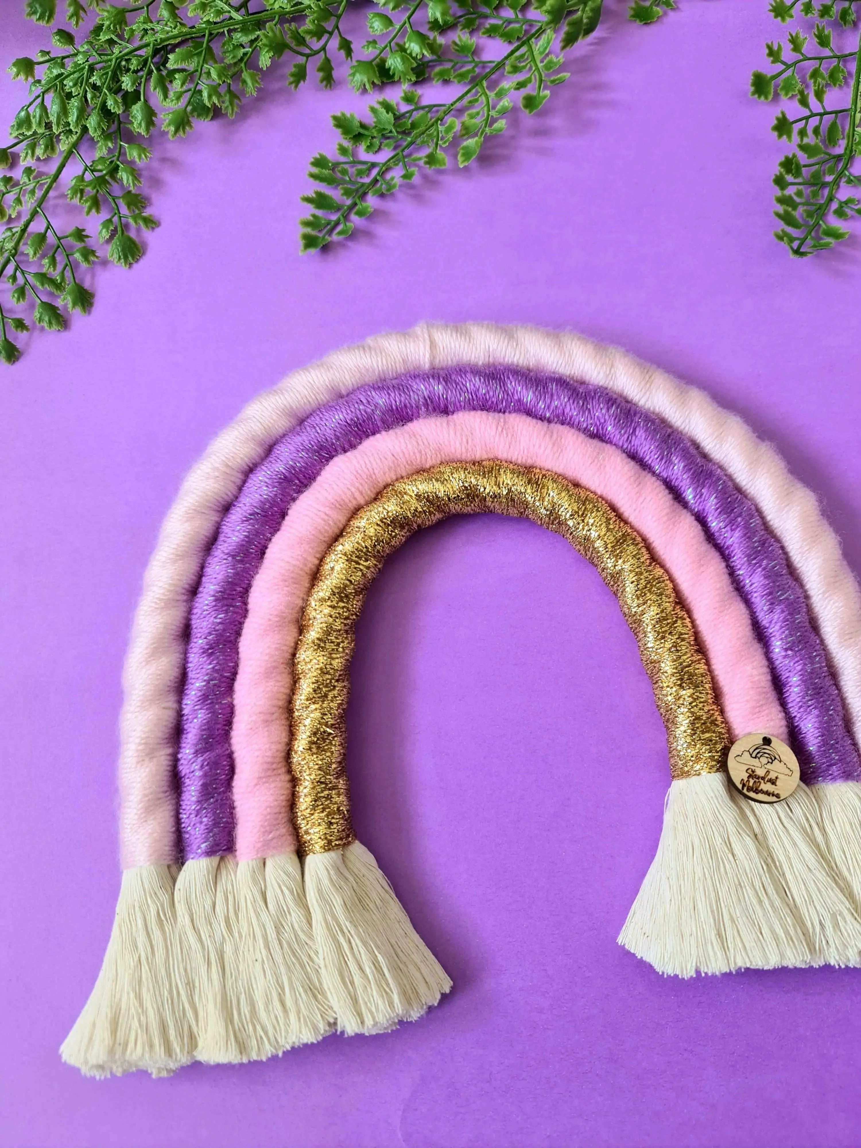 Pink Cloud Macrame Rainbow - Large |Handmade Rainbow |100% cotton