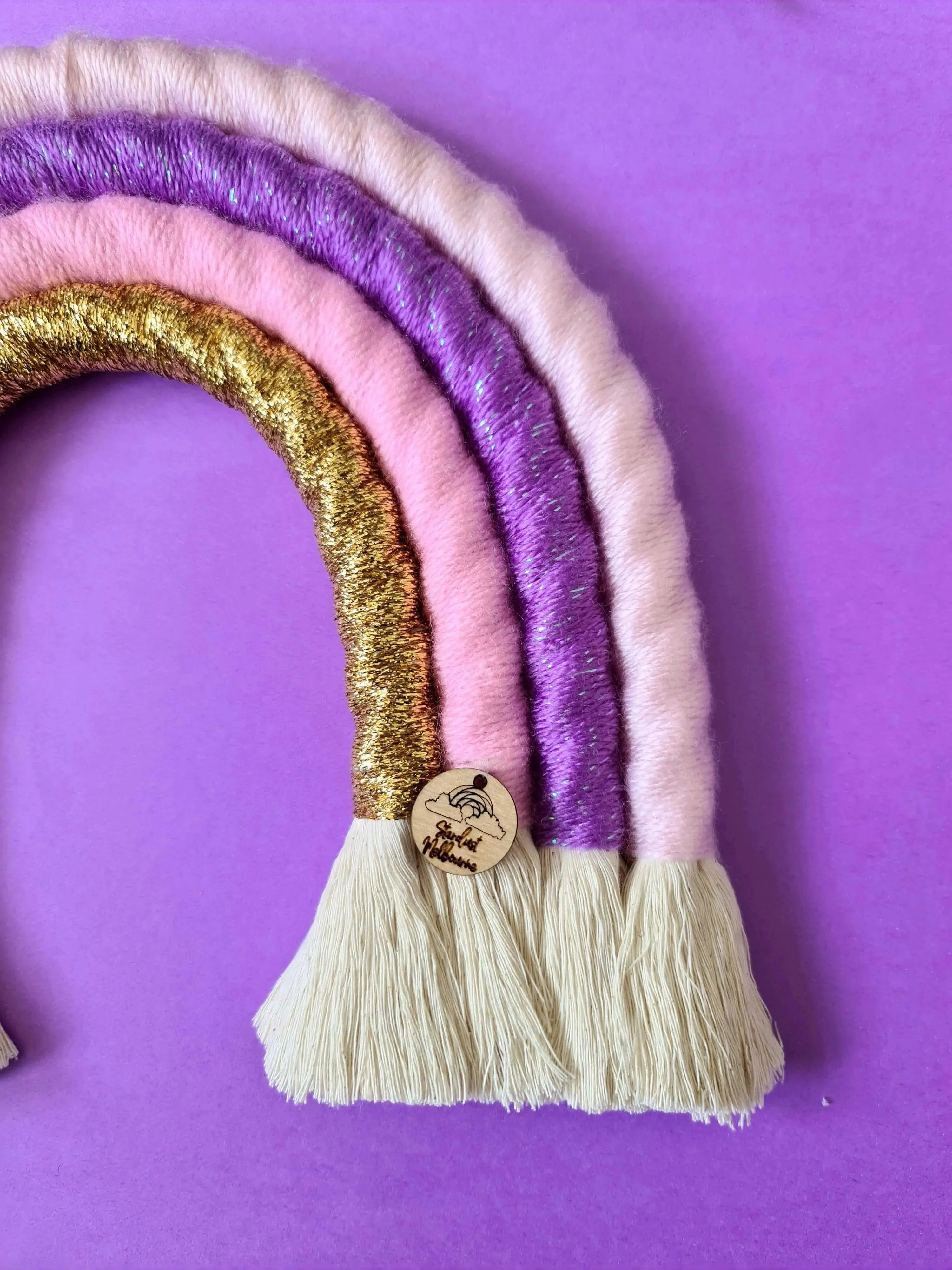 Pink Cloud Macrame Rainbow - Large |Handmade Rainbow |100% cotton