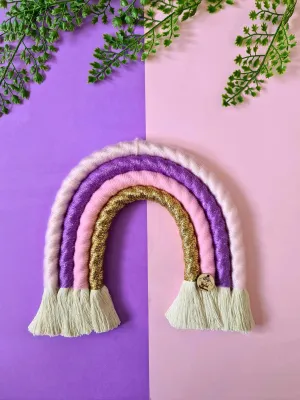 Pink Cloud Macrame Rainbow - Large |Handmade Rainbow |100% cotton