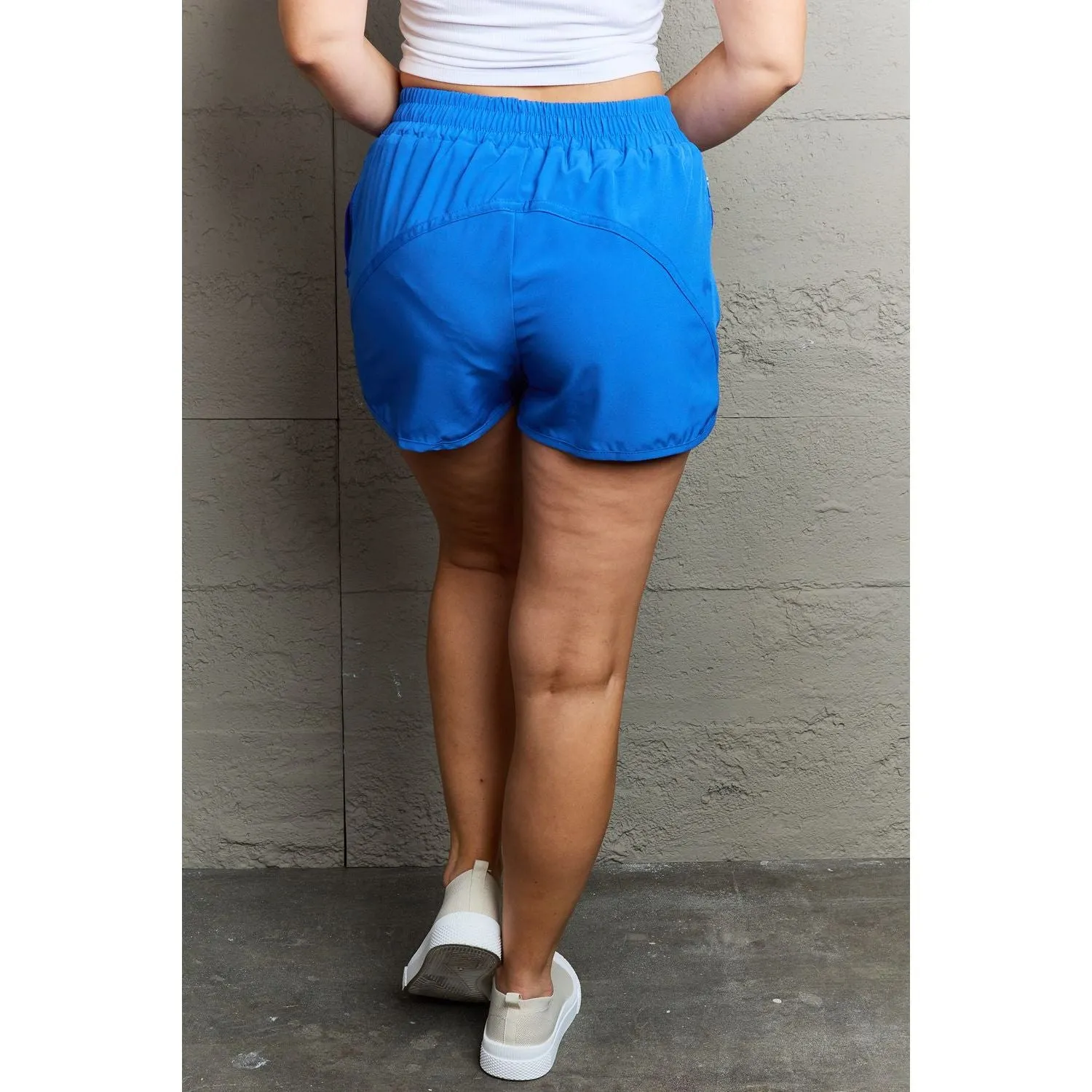 Ronnie Zipper Pocket Detail Active Shorts