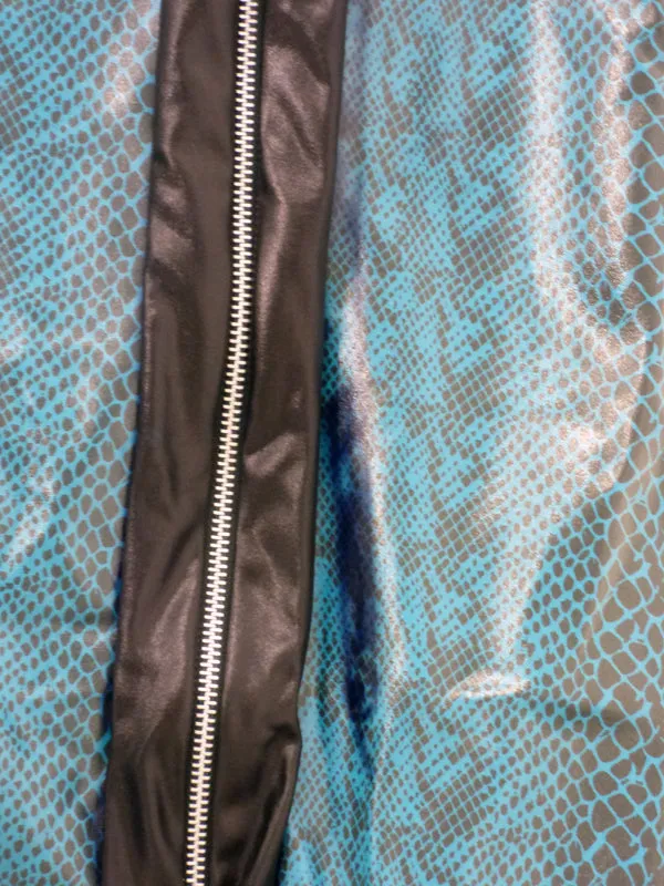Snakeskin Wet Look Dress