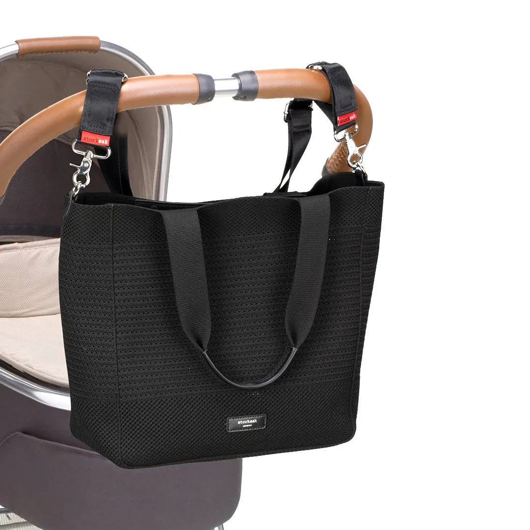 Storksak Thea Tote   Compact Changing Bag - Black