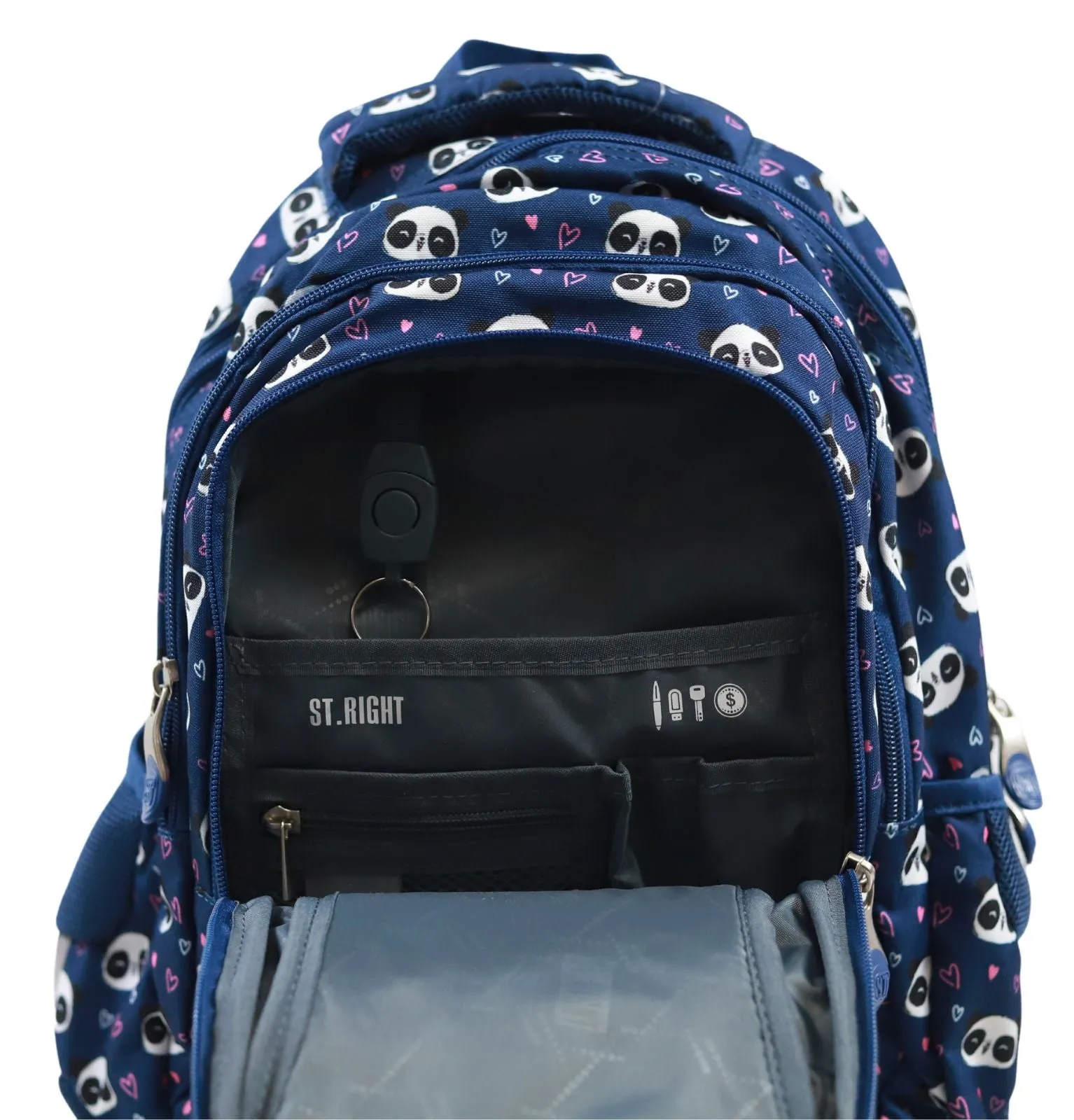 St.Right - Panda Love - 3 Compartment Backpack