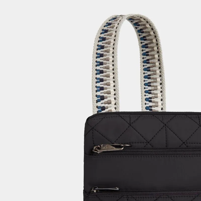 Travelon Anti-Theft Boho Slim Bag - Geo Black