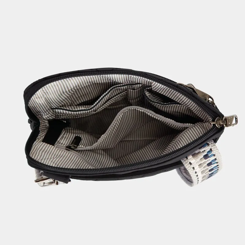 Travelon Anti-Theft Boho Slim Bag - Geo Black
