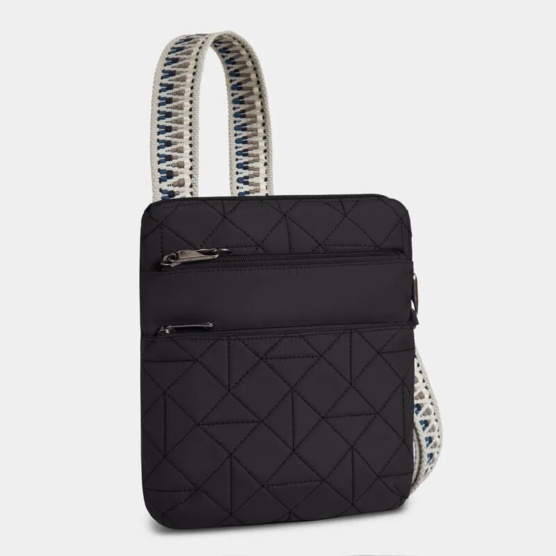 Travelon Anti-Theft Boho Slim Bag - Geo Black